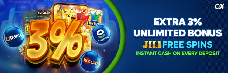 3% Unlimited Deposit Bonus